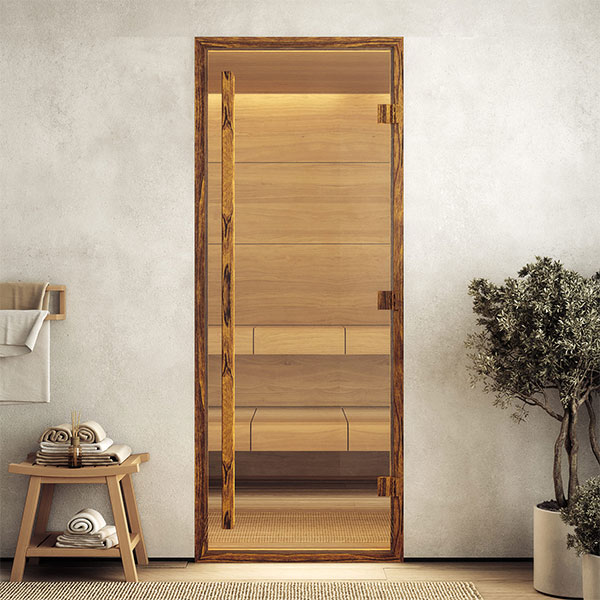 Дверь DoorWood Хамам АРТ Wood 92, бронза/прозрачное 0.9/2.0, 0.7/2.1, 0.8/2.1, 0.9/2.1м